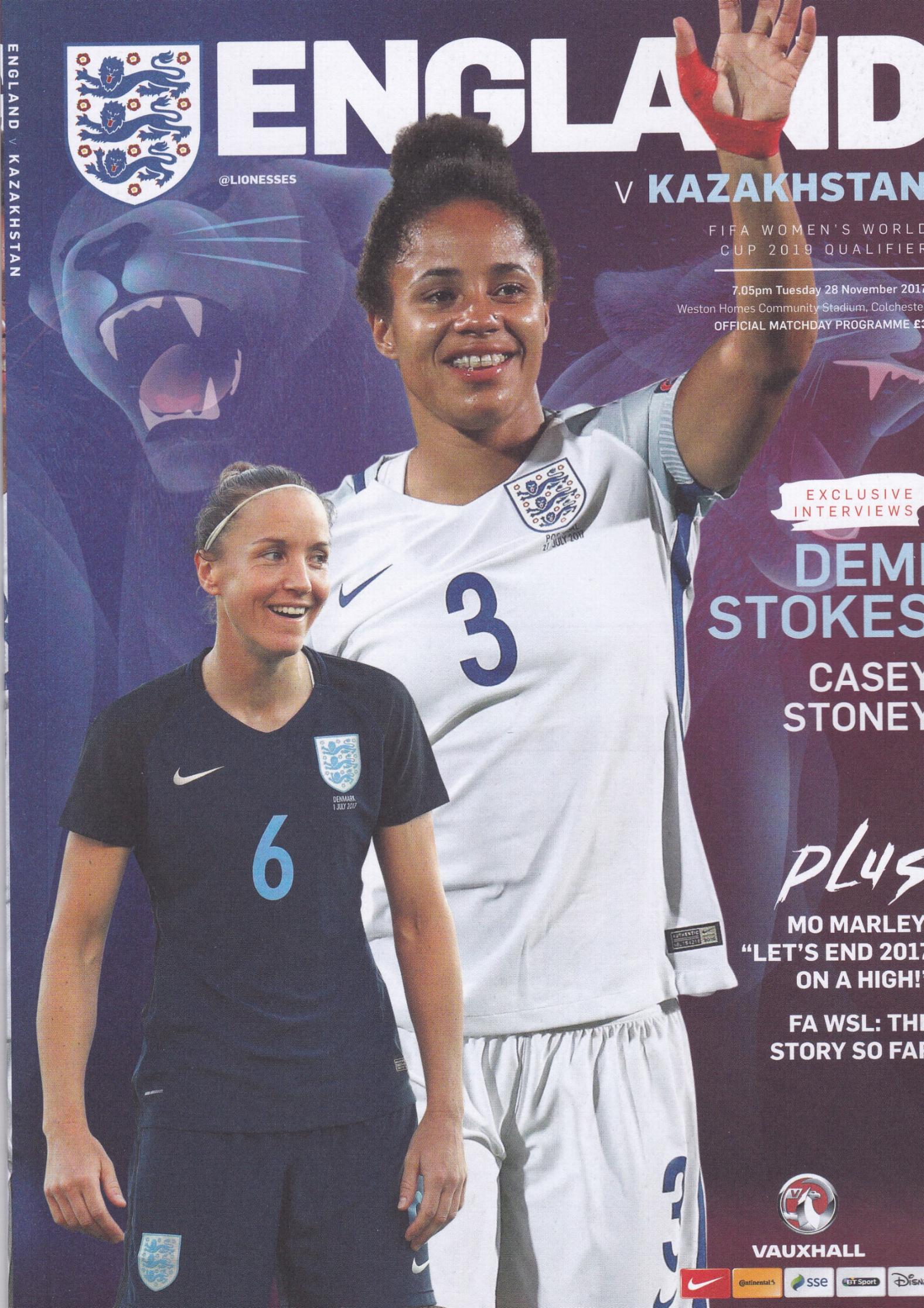 2017 - ENGLAND v KAZAKHSTAN (WOMEN)